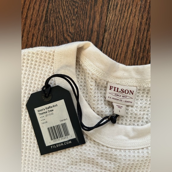 Filson Women’s Waffle Knit Thermal Crewneck - Picture 5 of 11